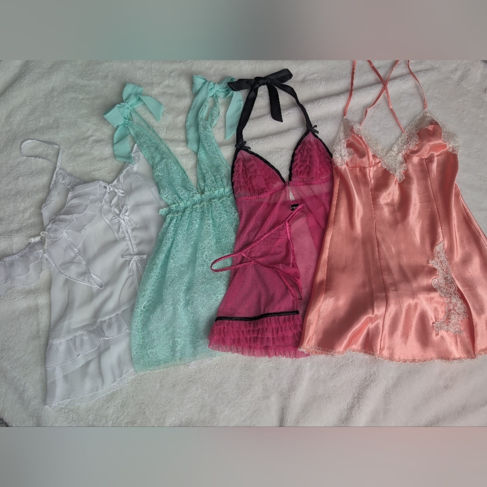 Frederick's of Hollywood Chemise And Babydoll Lingerie Bundle